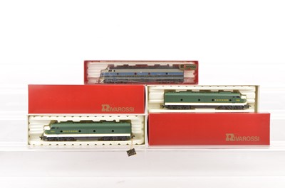 Lot 712 - Rivarossi H0 Gauge Archive collection 1946 Southern EMD E-8 Diesel Locomotive and Dummy and 1829 Baltimore & Ohio Locomotive only (2)