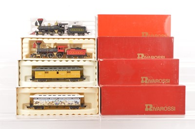 Lot 719 - Rivarossi H0 Gauge Archive collection Virginia and Truckee Old Wild West Locomotives and Rolling Stock (4)