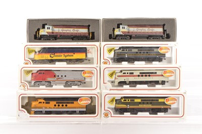 Lot 763 - American HO Gauge Diesel Locomotives by Bachmann