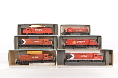 Lot 765 - American HO Gauge Diesel Locomotives Canadian Pacific by Athearn