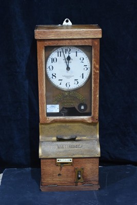 Lot 415 - A National Electric Time Recorder (Leeds) Ltd Clocking In Machine