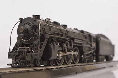 Lot 801 - Uncommon pre-war Lionel American 00 Gauge New York Central Locomotive and various metal Freight wagons and Track