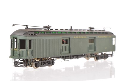 Lot 804 - E Suydam & Co H0 Gauge Oregon Electric 57ft Niles Wood Box Motor