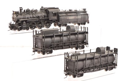 Lot 809 - Westside Model Company H0 Gauge Southern Pacific Fire Train 4-6-0 locomotive Tender and Two Water Cars