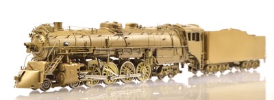 Lot 836 - N J Custom Brass H0 Gauge Burlington (CB & Q) Class 05A 4-8-4