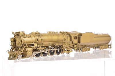 Lot 850 - N J Custom Brass H0 Gauge Chesapeake & Ohio 4-8-2 J-2 Cat - ST-803