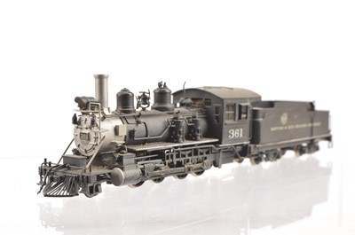 Lot 856 - N J Custom Brass H0n3 Gauge Denver & Rio Grande Western C-21 2-8-0 No 361 Cat No ST-261-3