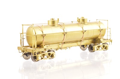 Lot 921 - W & R Enterprises H0 Gauge AC&F - 6,000 Gal High Walkway Tank Car, Two Dome Unpainted