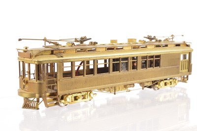 Lot 933 - E Suydam & Co H0 Gauge Pacific Electric Powered Ten Wood Interurban Combine Model No 1360