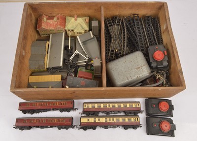 Lot 10 - Tri-ang 00 gauge Locomotives coaches wagons and track (qty)