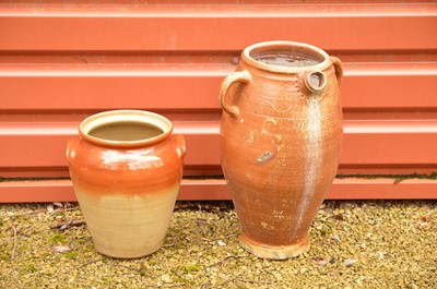 Lot 342 - Two classical style glazed pots