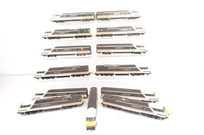 Lot 80 - Hornby 00 gauge Electric Locomotives and driving trailers in InterCity Swallow grey livery (13)