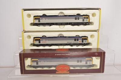 Lot 89 - Hornby Class 92 Electric Locomotives 00 gauge in grey liveries  (3)