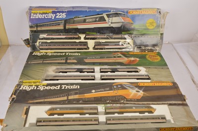 Lot 96 - Hornby 00 gauge High Speed Train sets in original boxes (4)