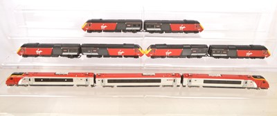 Lot 117 - Hornby Bachmann 00 gauge High Speed Train and Pendolino Units in Virgin red liveries (9)