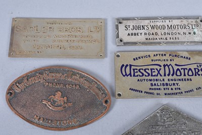 Lot 455 - An group of metal Car Dash badges and plaques