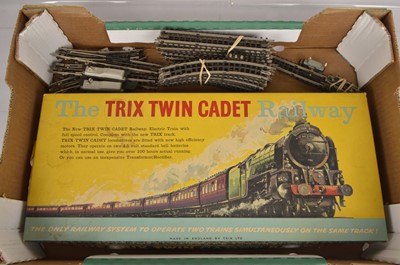 Lot 153 - Trix Twin Cadet 00 Gauge Train Set and additional Fibre Track