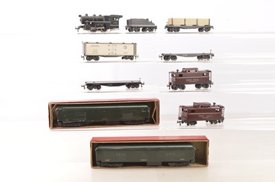 Lot 170 - A Trix (TTR) 00 Gauge 14v AC American Locomotive with Tender and Rolling Stock (15)