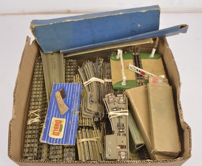 Lot 219 - Very large quantity of Hornby-Dublo 3-Rail Track Stations and Accessories including Trix Manyways Station (large qty incl 260+ pieces of track)