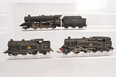 Lot 225 - Three Hornby-Dublo 00 Gauge unboxed 3-Rail BR black Steam Locomotives,(3)