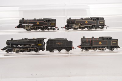 Lot 226 - Three Hornby-Dublo 00 Gauge unboxed 3-Rail BR black Steam Locomotives,(4)