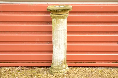 Lot 343 - An antique cast sun-dial and column