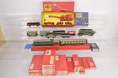 Lot 244 - Hornby-Dublo 00 Gauge 2-Rail Locomotive Rolling stock and track mostly in original boxes (35)
