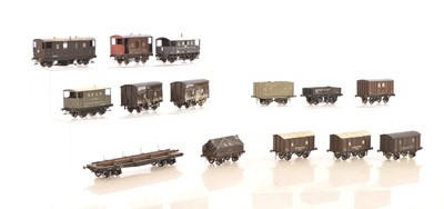 Lot 258 - Kitbuilt and modified various makers 00 Gauge SR LBSC and SECR  wagons and  Brake Vans