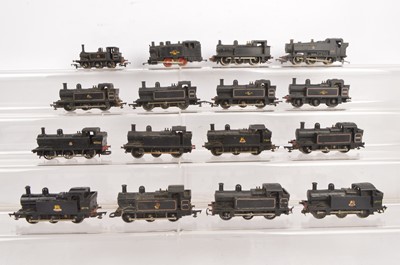 Lot 264 - Hornby Tri-ang Lima and other black 00 gauge Steam tank locomotives  (16)