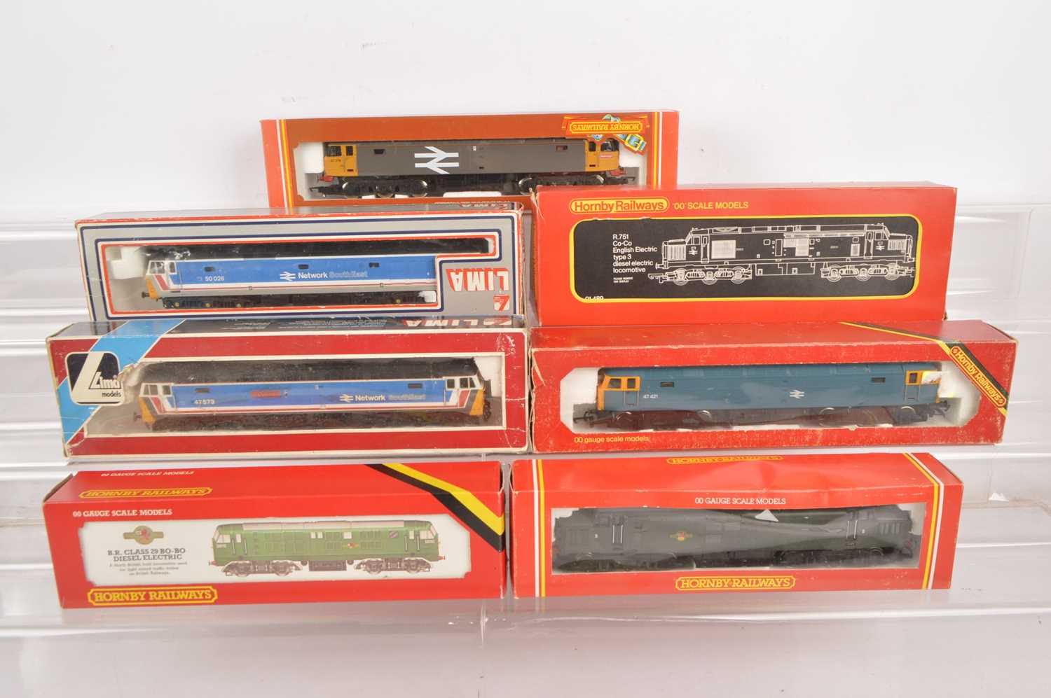 Lot 273 - Hornby Lima Diesel locomotives  00 gauge in original boxes (7)