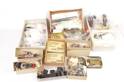 Lot 310 - Modellers spares and accessories with H0 gauge Locomotive chassis (qty)