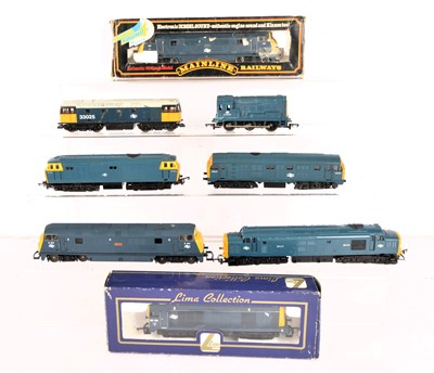 Lot 331 - Hornby Lima Mainline 00 gauge Diesel  Locomotives BR Blue livery (8)