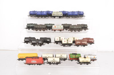 Lot 334 - Hornby Dapol Bachmann and other  00 gauge Tank wagons in Private owner liveries (30)