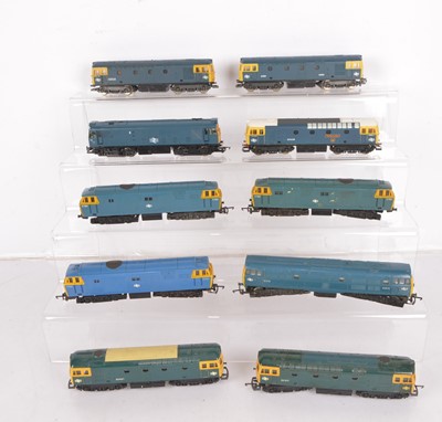 Lot 337 - Hornby Lima BR blue assorted Diesel Locomotives (10)