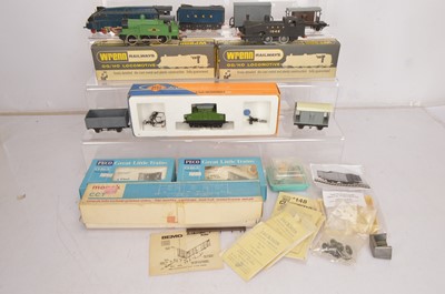 Lot 345 - Wrenn Trix and other Locomotives and wagons 00/H0/0 gauges(10)