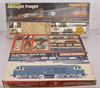 Lot 352 - Hornby and Lima  00 gauge Freight Train Sets in original boxes  (3)