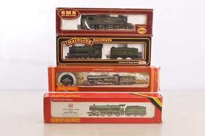 Lot 390 - Hornby Airfix Mainline 00 gauge Steam Locomotives in GW green livery in original boxes (4)