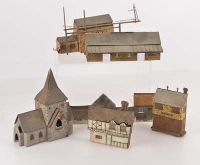 Lot 399 - An assortment of mostly Home-Made 00 Gauge Scenic Accessories (qty)