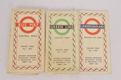 Lot 427 - London Transport maps from 1947 (3)