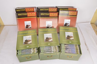 Lot 429 - British Steam Railways loose leaf magazines in binders with associated DVD collection in presentation boxes (large qty)