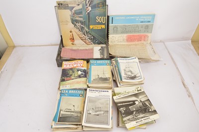 Lot 438 - Railway and Maritime Magazines Books Paperwork and DVDs (qty)