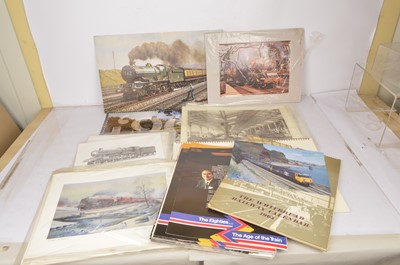 Lot 441 - Large collection of Model Railway Catalogues and information with Original British Rail Publicity material and Railway Prints (qty)