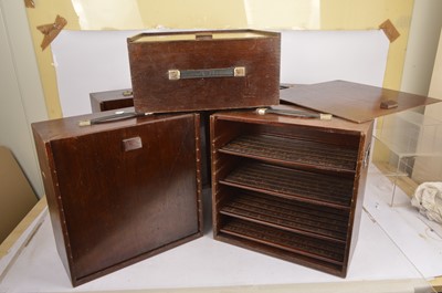 Lot 442 - Wooden storage / display cases (5)