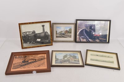 Lot 453 - Framed and mounted  Railway  Car  Maritime prints and posters (33)