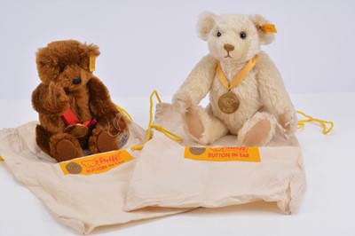 Lot 14 - Two Steiff yellow tag teddy bears