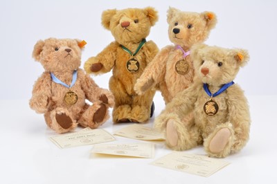 Lot 15 - Four Steiff Danbury Mint Year teddy bears