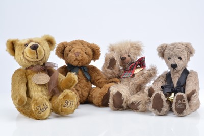 Lot 27 - Four artist/collectors teddy bears