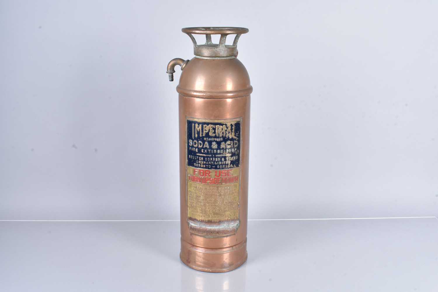 Lot 50 - An Imperial Soda & Acid Fire Extinguisher by Coulter Copper & Brass Company Limited