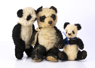 Lot 54 - Two 1930's British Panda teddy bears