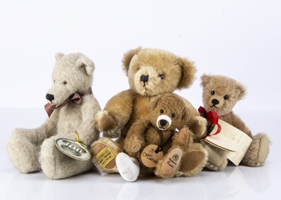 Lot 106 - Four collectors/artist  teddy bears